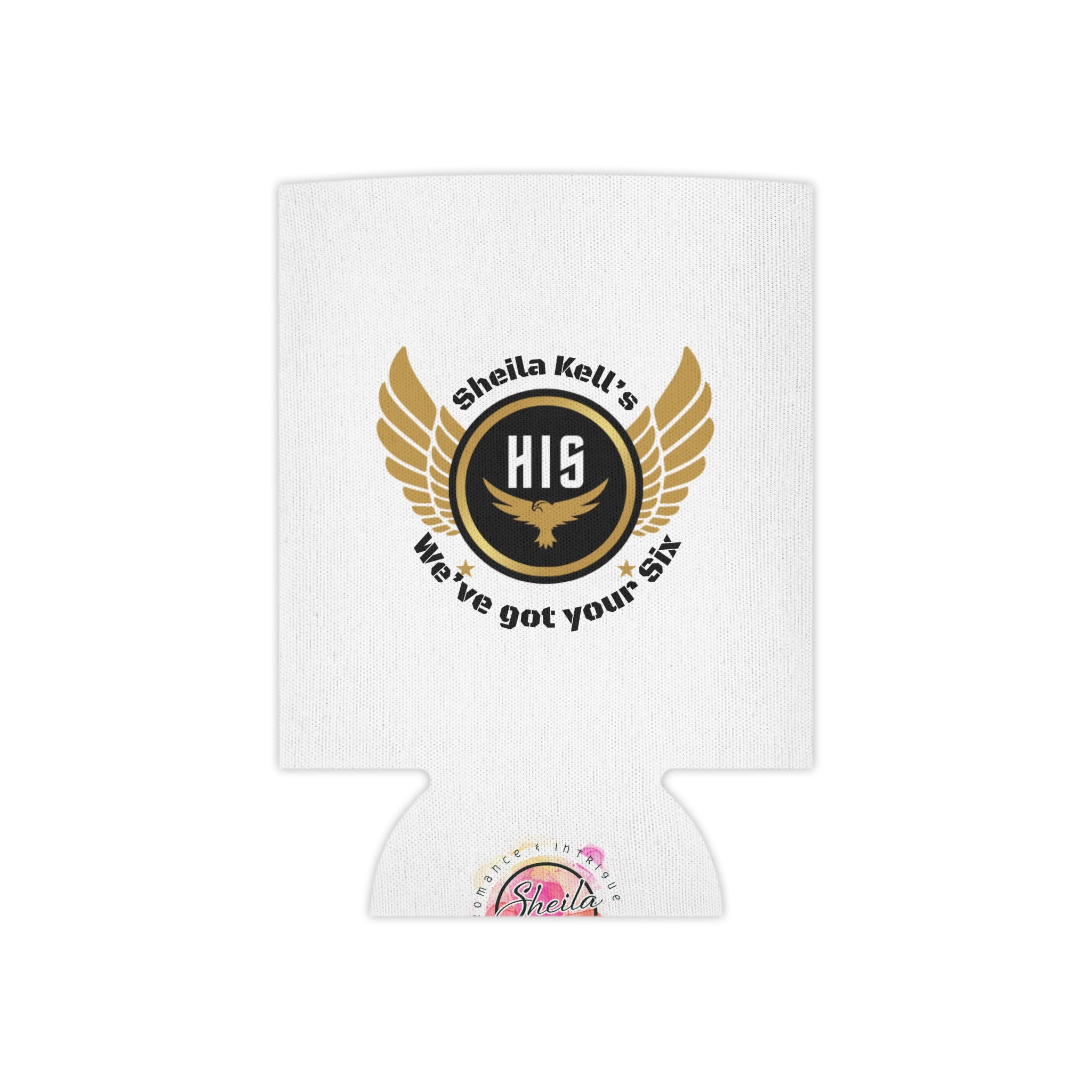 Custom Can Cooler with Wings Design - Drink Holder, Party Favor, Personalized Gift, BBQ Essential, Outdoor BBQ, Military Appreciation