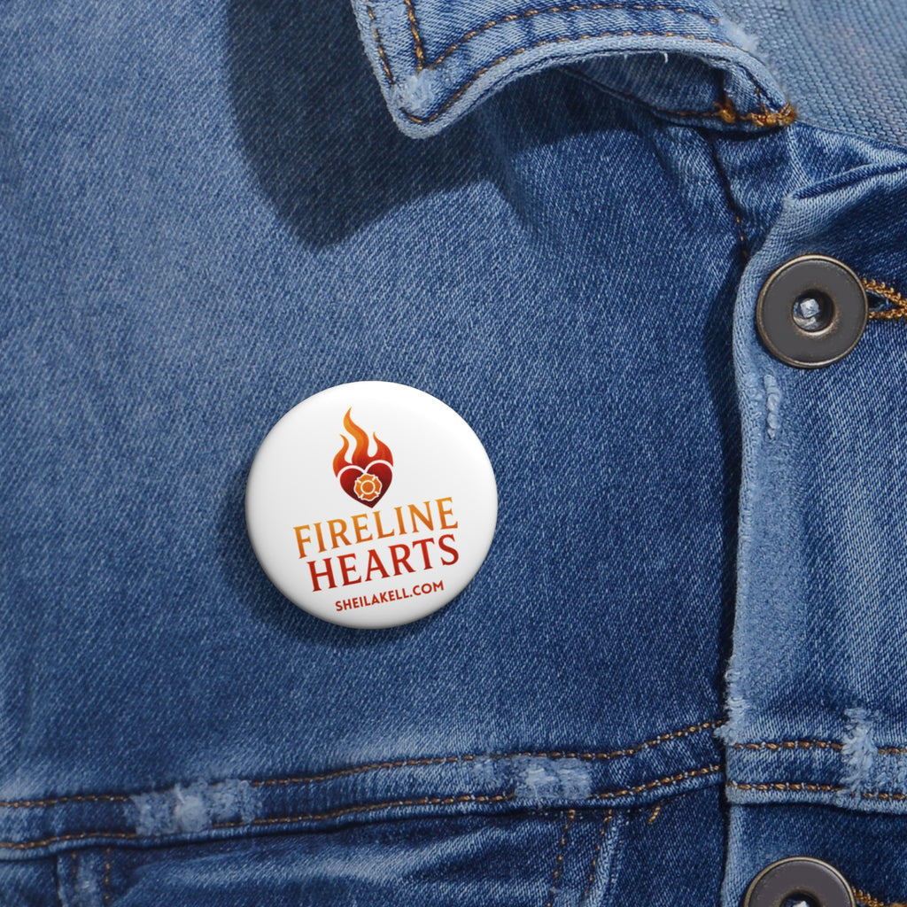Pin Button – 'Fireline Hearts' Logo Badge
