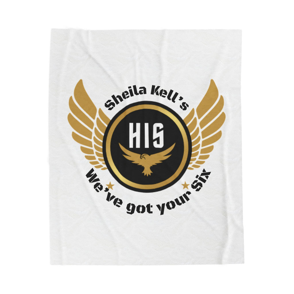 Comfy Velveteen Plush Blanket with Inspirational Design - Cozy Gift for Veterans, Military Families, Home Decor, Holidays