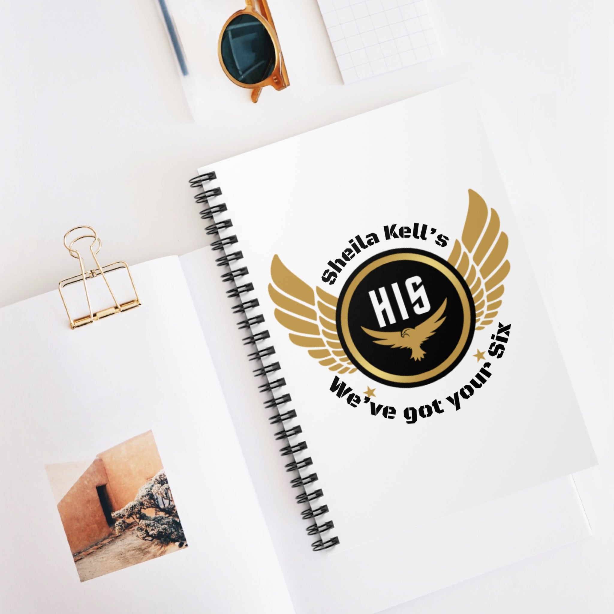 Family Unity Spiral Notebook - We’ve Got Your Six, Military Family Gift, Inspirational Journal, Stationery, Unique Gifts for Veterans, [...]