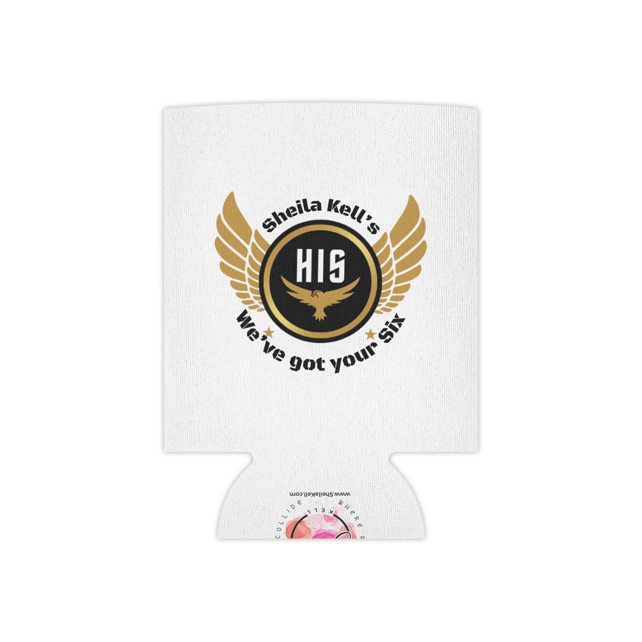 Custom Can Cooler with Wings Design - Drink Holder, Party Favor, Personalized Gift, BBQ Essential, Outdoor BBQ, Military Appreciation