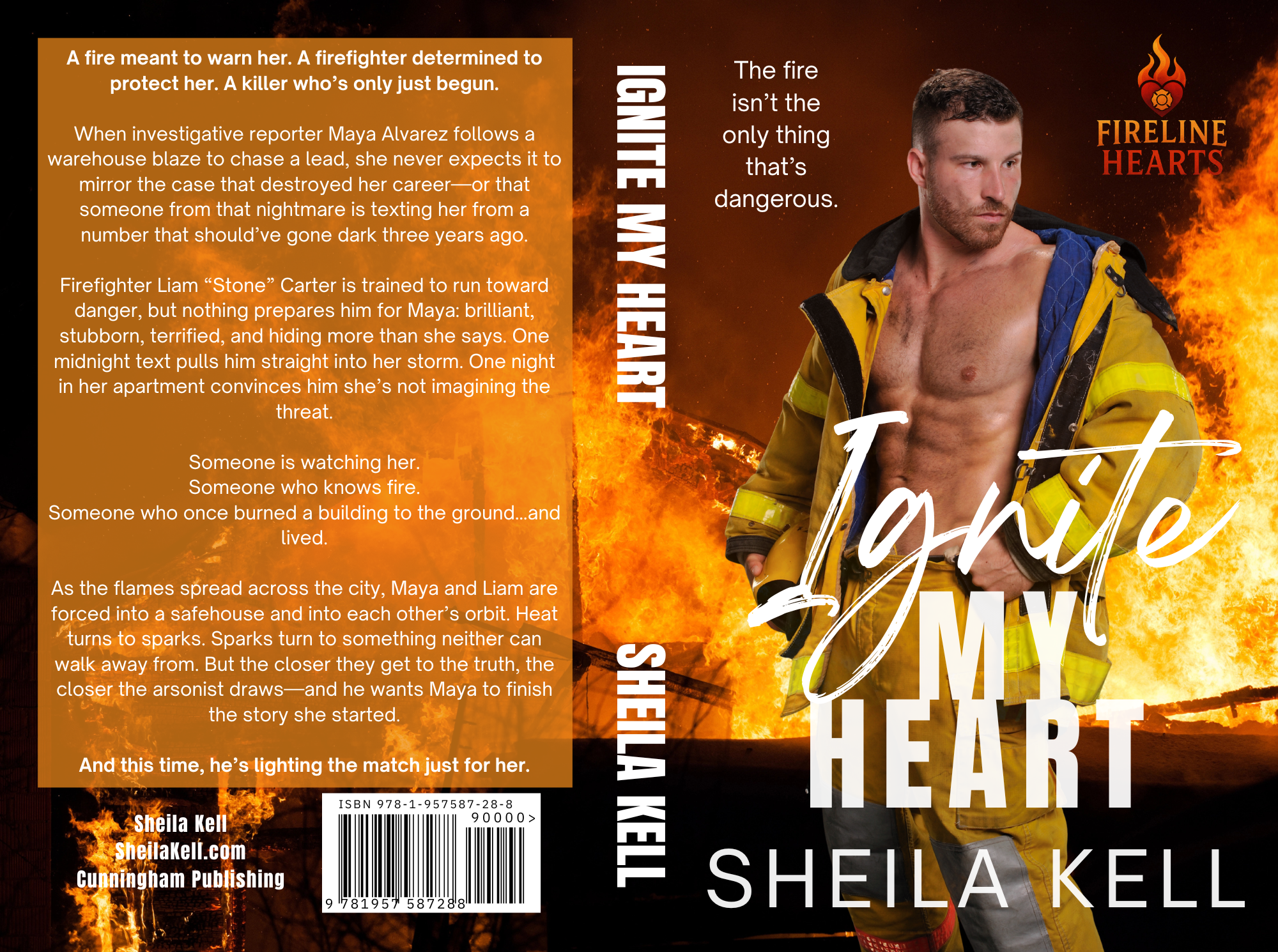 PREORDER-Ignite My Heart (Fireline Hearts Series) signed hardcover with designed edges and SWAG