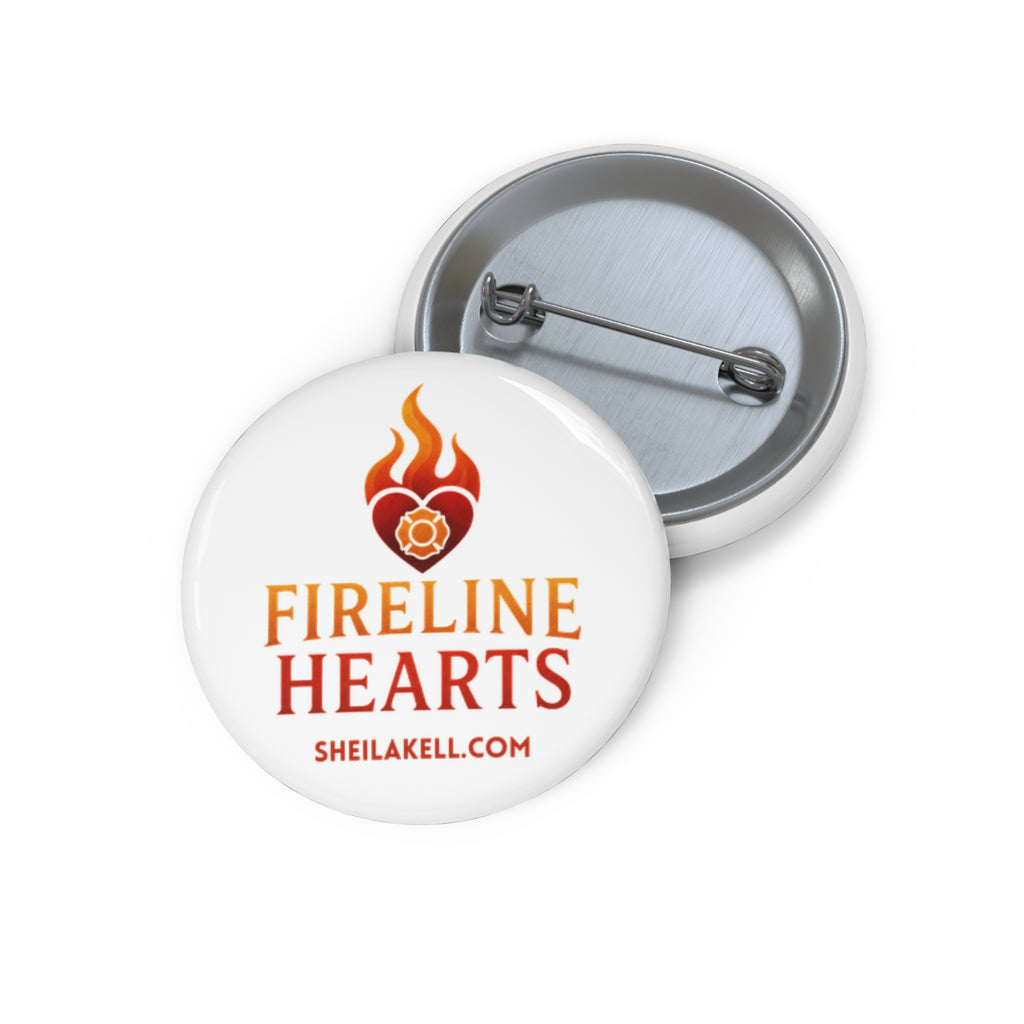 Pin Button – 'Fireline Hearts' Logo Badge