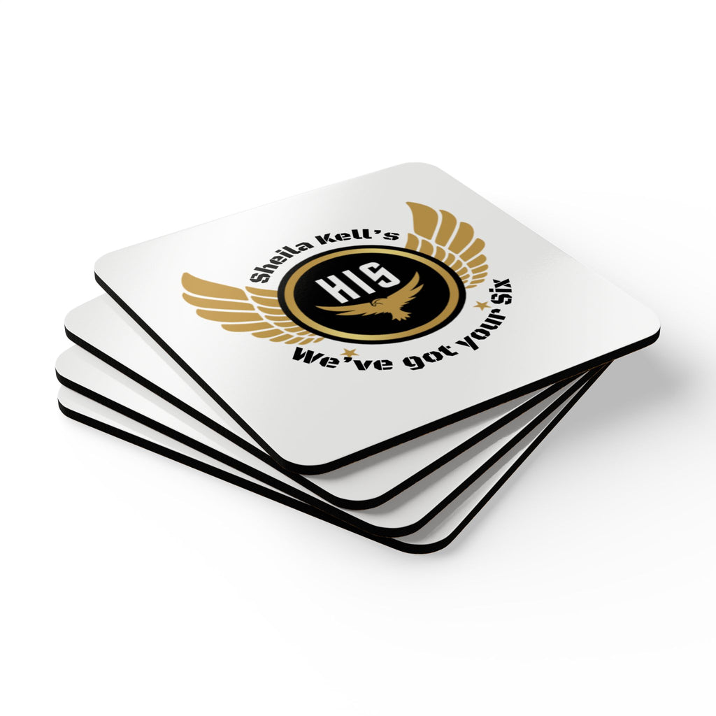 Custom Corkwood Coaster Set, Military Decor, Home Bar Accessories, Personalized Gifts, Unique Drink Coasters, Veteran Appreciation
