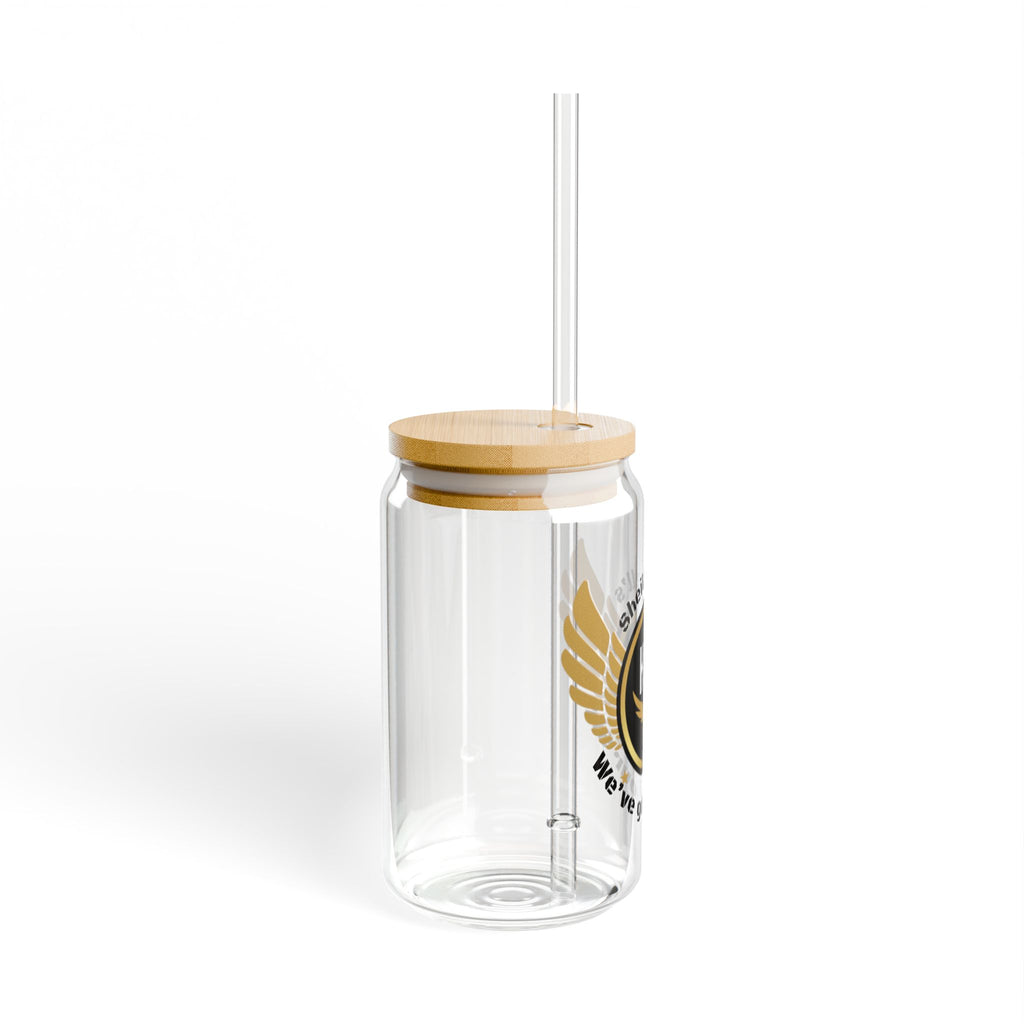 Stylish Sipper Glass, 16oz – Family-Designed Eco-Friendly Beverage Jar for Celebrations, Parties, Gifts, Home Decor, and Everyday Use