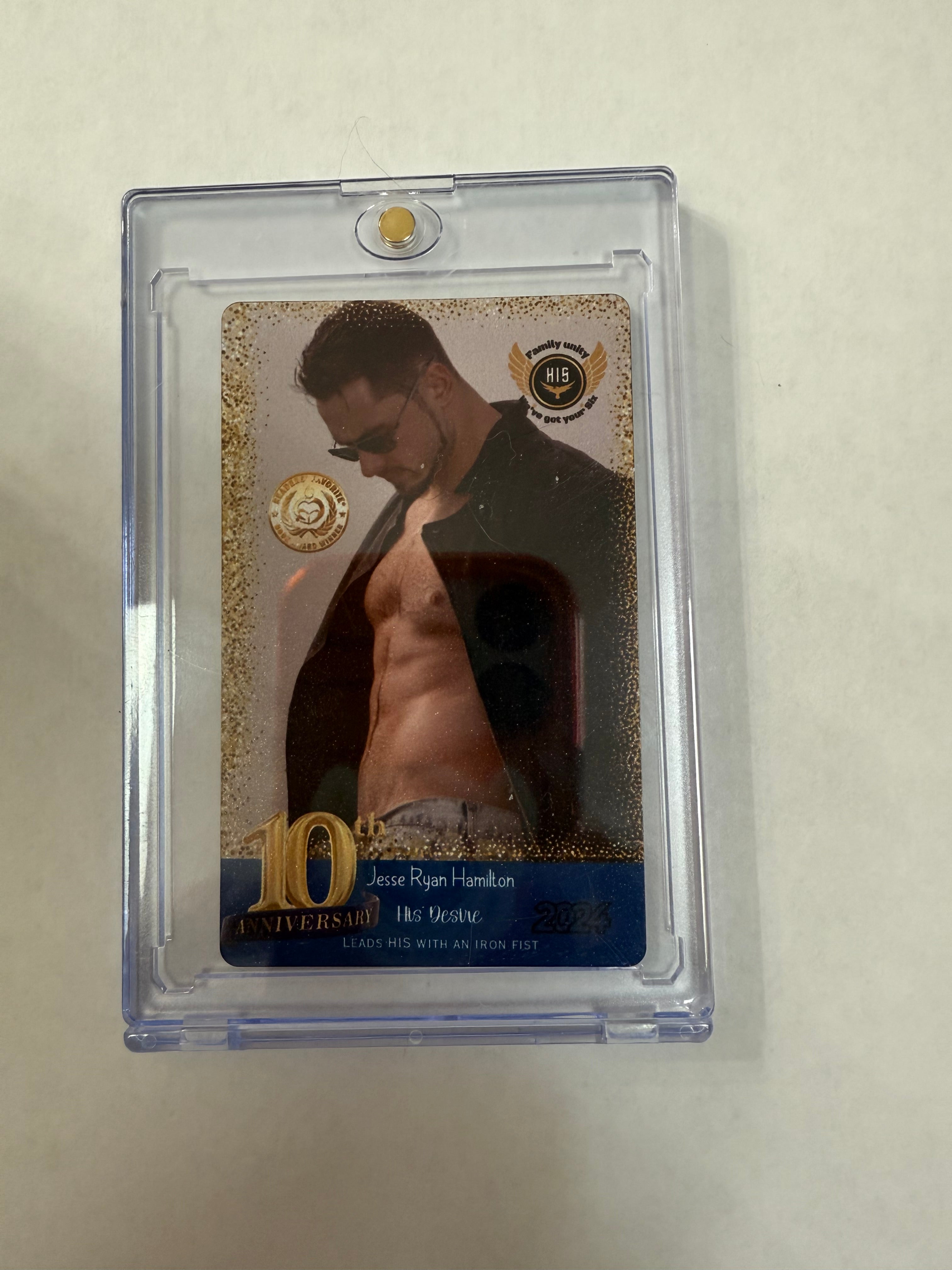 10th Anniversary His Desire Collector Card in Plastic Case