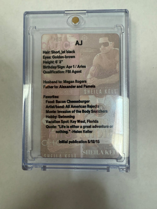 10th Anniversary His Choice Collector Card in Plastic Case