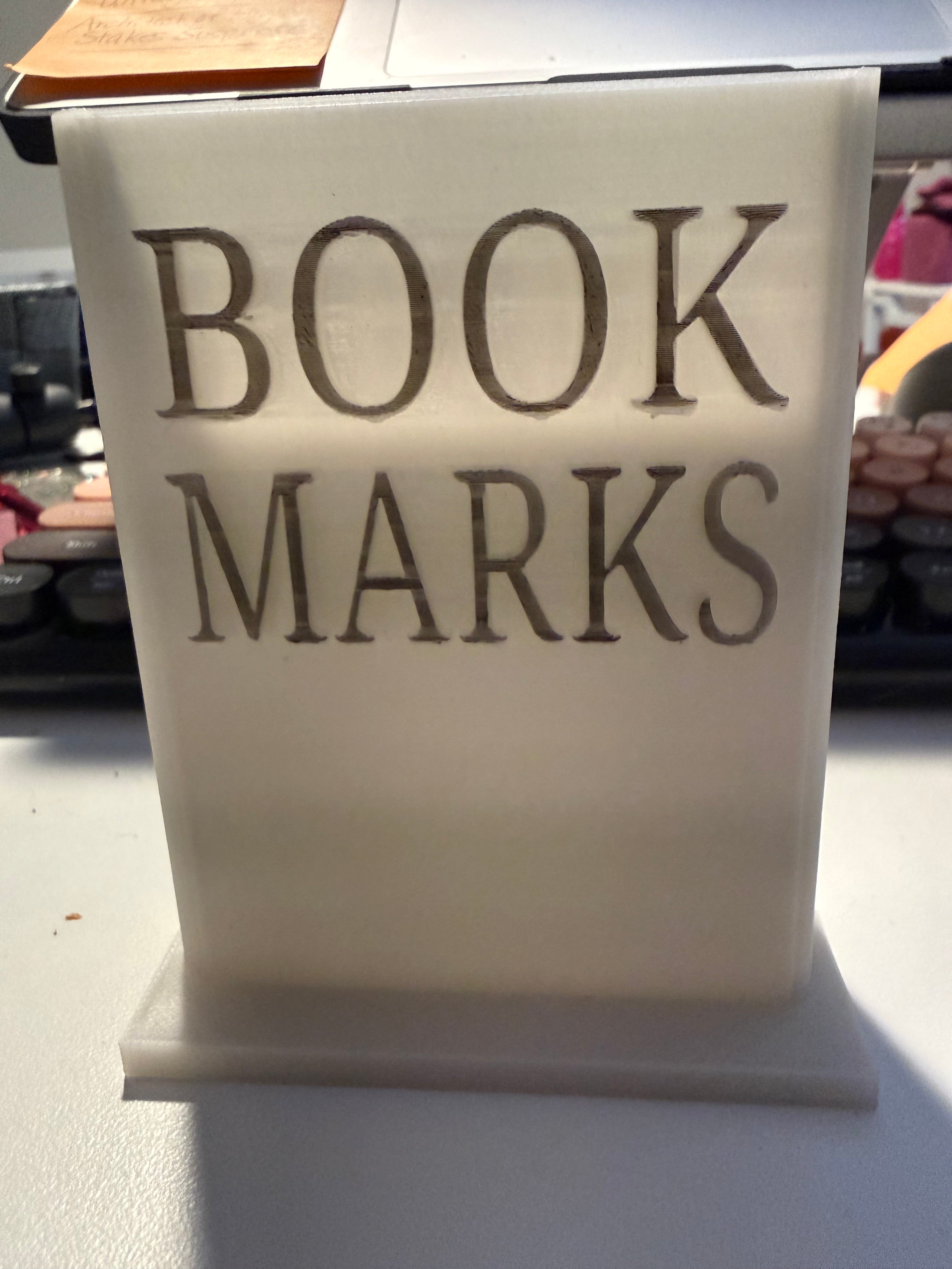 3D Printed Bookmark Holder