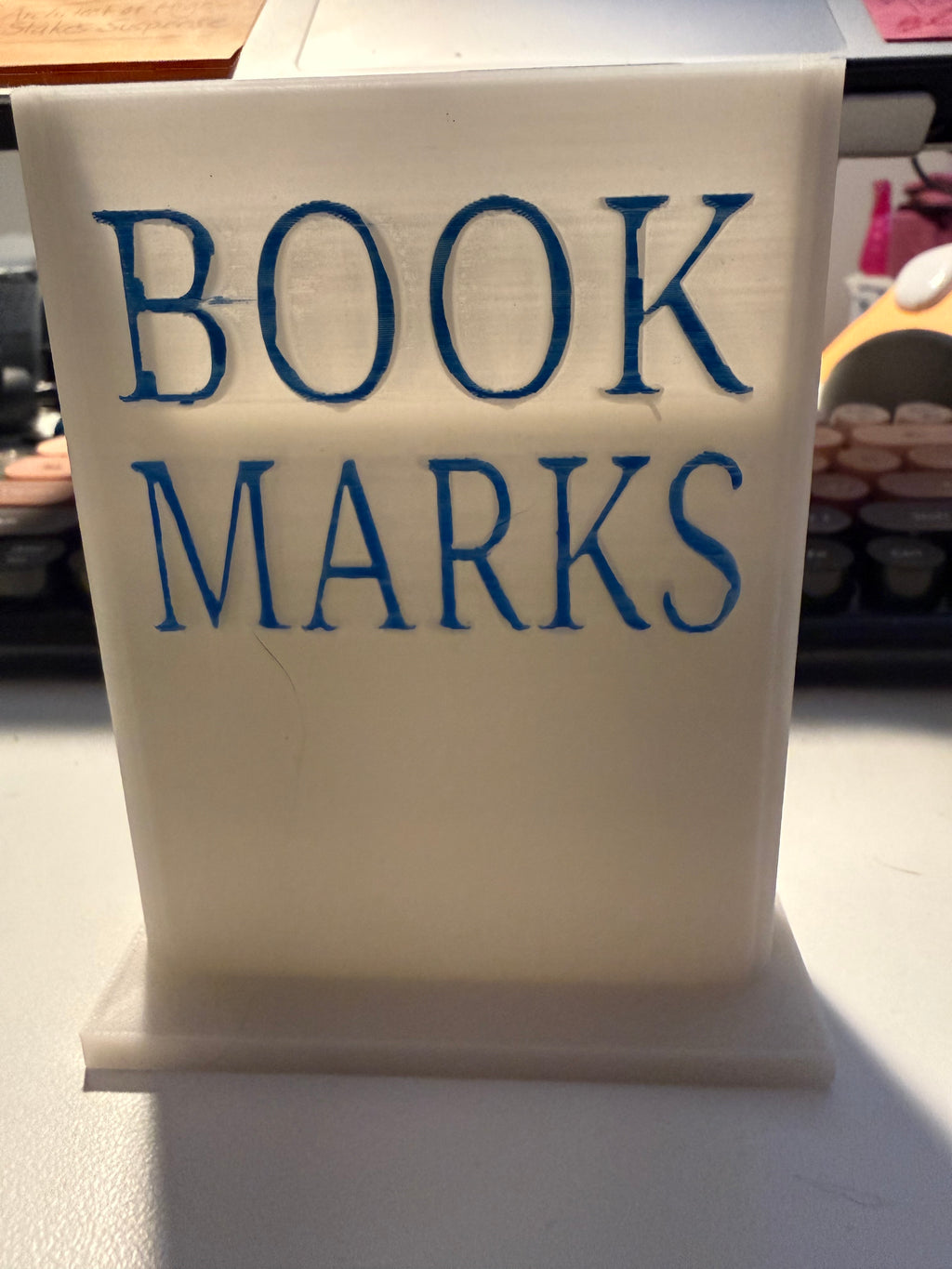 3D Printed Bookmark Holder