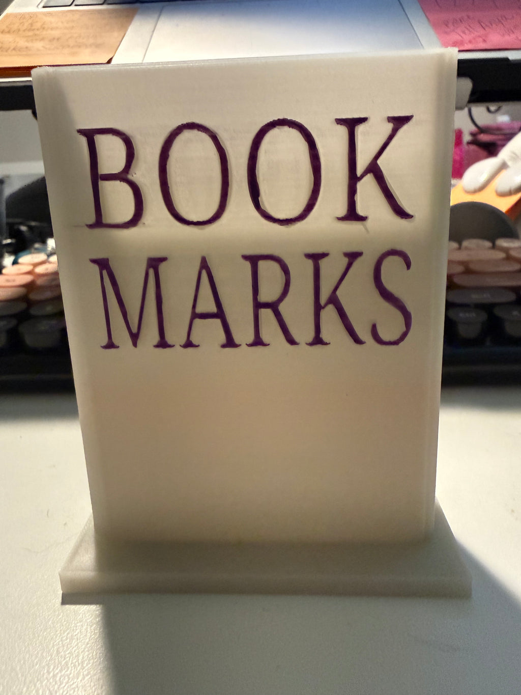 3D Printed Bookmark Holder
