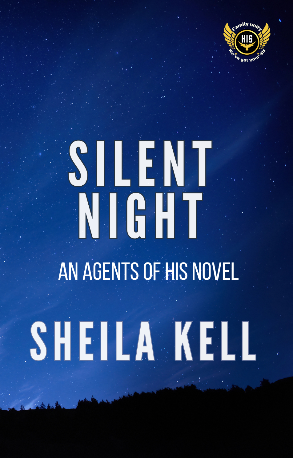 PREORDER-Signed paperback copy (discrete cover) of Silent Night (Agents of HIS) with SWAG